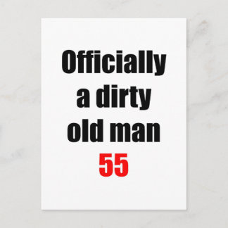 55 Dirty Old Man Postkarte