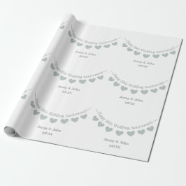 55. Emerald-Hochzeitstag Geschenkpapier