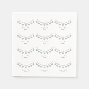 55. Emerald-Hochzeitstag Serviette