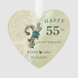 55. Emerald Jewel Wedding Jubiläum Ornament