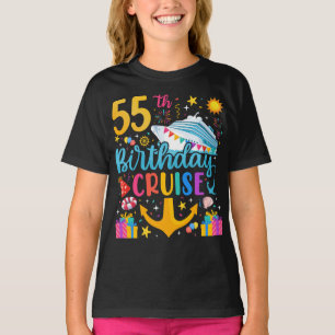 55. Geburtstag Kreuzfahrt B-Day Party Girl T-Shirt