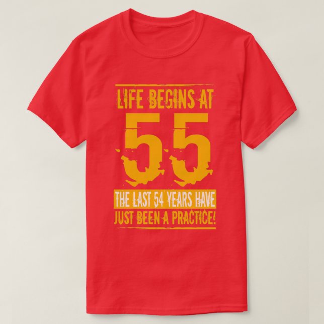 55 Geburtstag Mann T-Shirt (Design vorne)