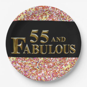 55. Geburtstag Pappteller
