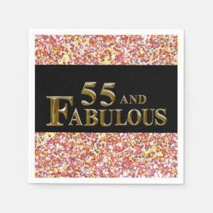 55. Geburtstag Serviette