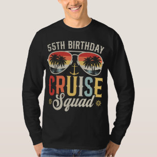 55. Geburtstags-Kreuzfahrt-Squad-Familie passende T-Shirt