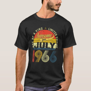 55. Geburtstagsdekorationen Juli 1966 Männer Fraue T-Shirt