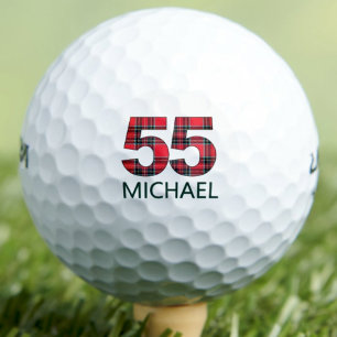 55. Geburtstagsgeschenk - Klasse 55 Jahre Rot Kari Golfball