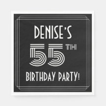 55. Geburtstagsparty: Art-Déco-Stil + Individuelle