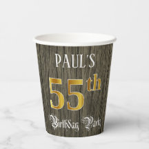 55. Geburtstagsparty - Imitate Gold & Imitate Wood