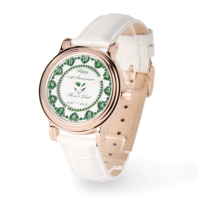55. Hochzeitstag Armbanduhr (Winkel)