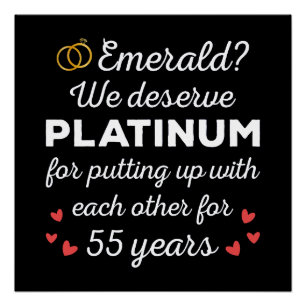 55. Hochzeitstag I - Emerald Funny Couple Poster