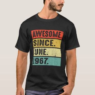 55 Jahre alt Phantastisch seit Juni 1967 55. Gebur T-Shirt