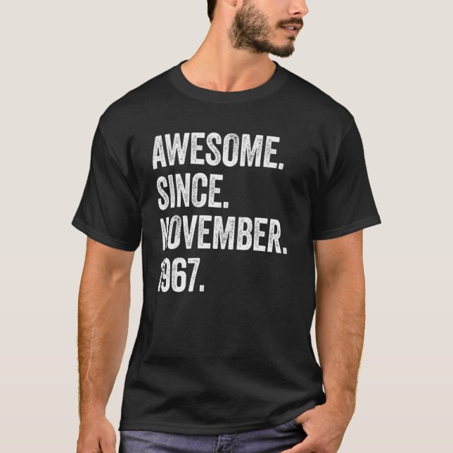 55 Jahre alt Phantastisch seit November 1967 55. G T-Shirt (Vorderseite)