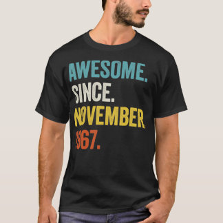 55 Jahre alt Phantastisch seit November 1967 55. G T-Shirt