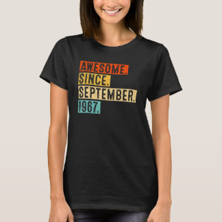 55 Jahre alt Phantastisch seit September 1967 55. T-Shirt