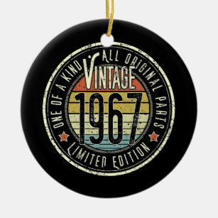 55 Jahre alt Vintag 1967 Limited Edition 55. Keramik Ornament