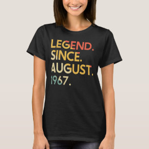 55 Jahre alte Vintage Legende seit August 1967 55. T-Shirt