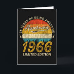 55 Jahre alter Tag 1966 Phantastisch seit 55. Gebu Karte<br><div class="desc">Birthday Design Für alle,  die das Horoskop sagen schwierig & Stubborn Aber absolut wert.Tragen Sie es mit Stolz auf die Arbeit,  Schule Fitnessraum perfekt,  um mit Shorts,  Leggings oder Jeans für ein lässiges und trendige Look</div>