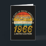55 Jahre alter Tag 1966 Phantastisch seit 55. Gebu Karte<br><div class="desc">Birthday Design Für alle,  die das Horoskop sagen schwierig & Stubborn Aber absolut wert.Tragen Sie es mit Stolz auf die Arbeit,  Schule Fitnessraum perfekt,  um mit Shorts,  Leggings oder Jeans für ein lässiges und trendige Look</div>