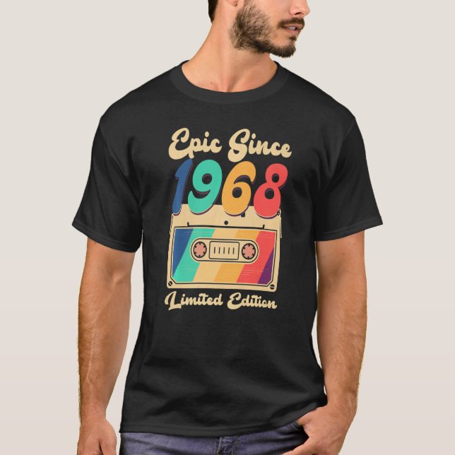 55 Jahre altes Shirt Frauen Männer Geboren 1968 (Vorderseite)