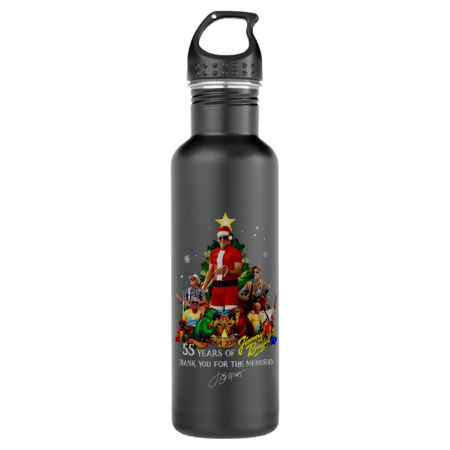 55 Jahre Jimmy Buffett Danke für das Memori Edelstahlflasche (Vorderseite)