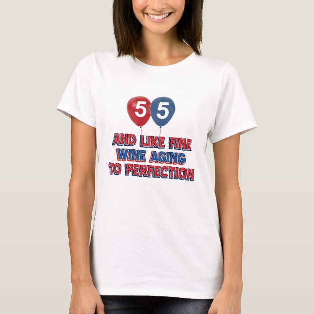 55 jährige Geburtstagsgeschenke T-Shirt (Vorderseite)