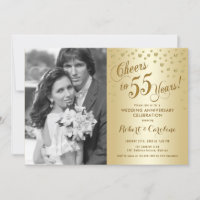 55. Jubiläum mit Foto - Gold