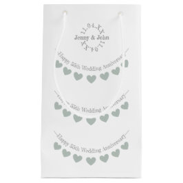 55. Smaragdfarbener Hochzeitstag Kleine Geschenktüte