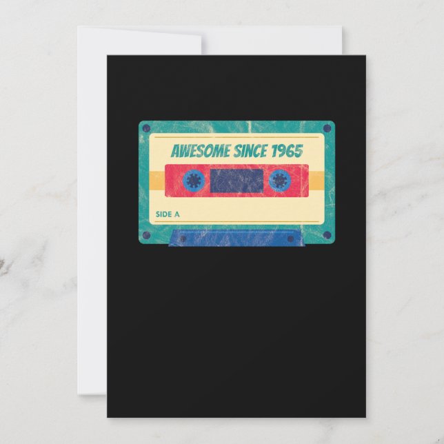 55 th Birthday Celebration Gift Awesome Since 1965 Einladung (Vorderseite)