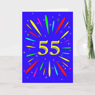 55e anniversaire carte d'explosion