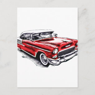 55er Chevy Postkarte
