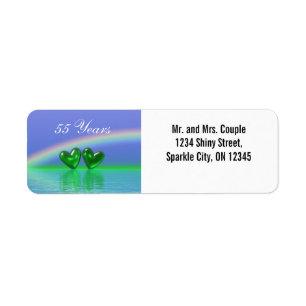 55th Anniversary Emerald Hearts