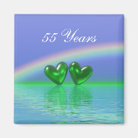 55th Anniversary Emerald Hearts