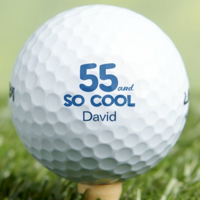 55th Birthday Classic 55 and So Cool Blue Golfball (Von Creator hochgeladen)