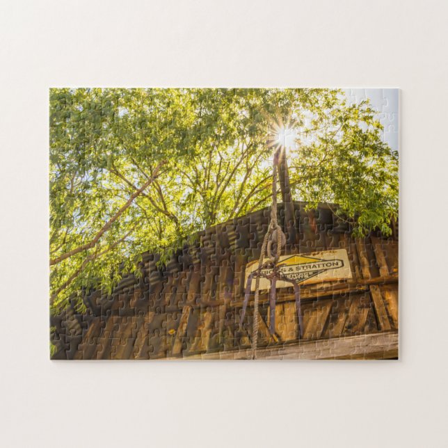 5632-Altes rustikales Stall-Puzzle (Horizontal)