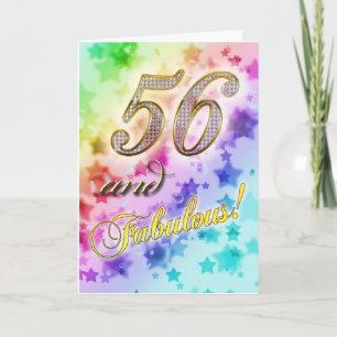 56. Geburtstag für jemanden Fabulous Karte