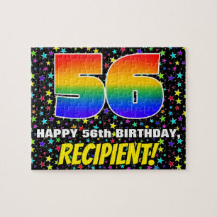 56. Geburtstag — Spaß, farbenfrohe Sternenweltenmu