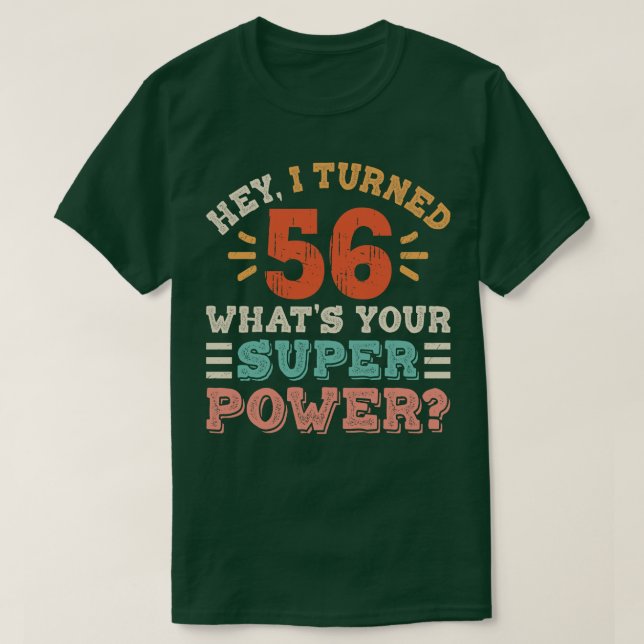 56. Geburtstag T-Shirt (Design vorne)