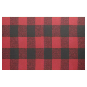 56" Inch Wide Cotton Fabric Red Buffalo Karierter  Stoff