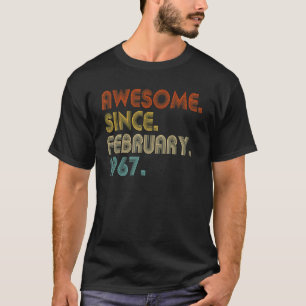 56 Jahre Phantastisch seit Februar 1967 56. Geburt T-Shirt