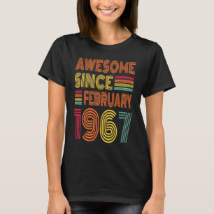 56 Jahre Phantastisch seit Februar 1967 56. Geburt T-Shirt