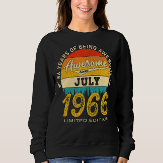 56 Jahre Phantastisch seit Juli 1966 56. Geburtsta Sweatshirt