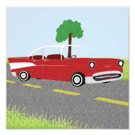 '57 Bel Air 12x12 print Fotodruck