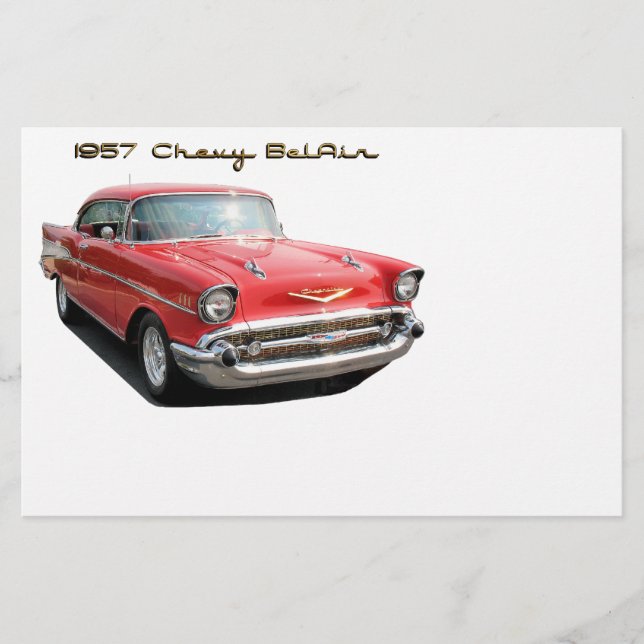 57 Chevy BelAir Briefpapier (Vorderseite)