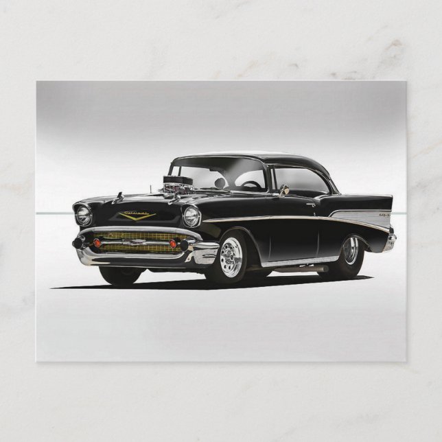 57' Chevy Pro-Street Postkarte (Vorderseite)