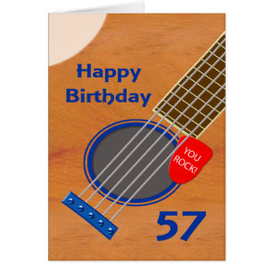 57. Geburtstags-Gitarre Spieler Geburtstag