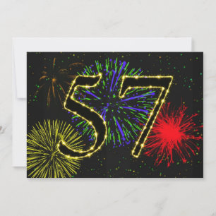 57. Geburtstags-Party invitate Einladung