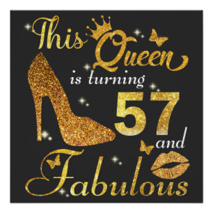 57. Geburtstagsfrauen Poster