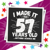 57 Jahre alt Sarcastic Meme Funny 57. Geburtstag