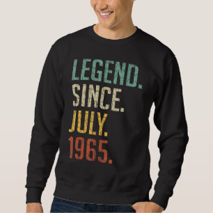 57 Jahre alte Legende seit Juli 1965 57. Geburtsta Sweatshirt